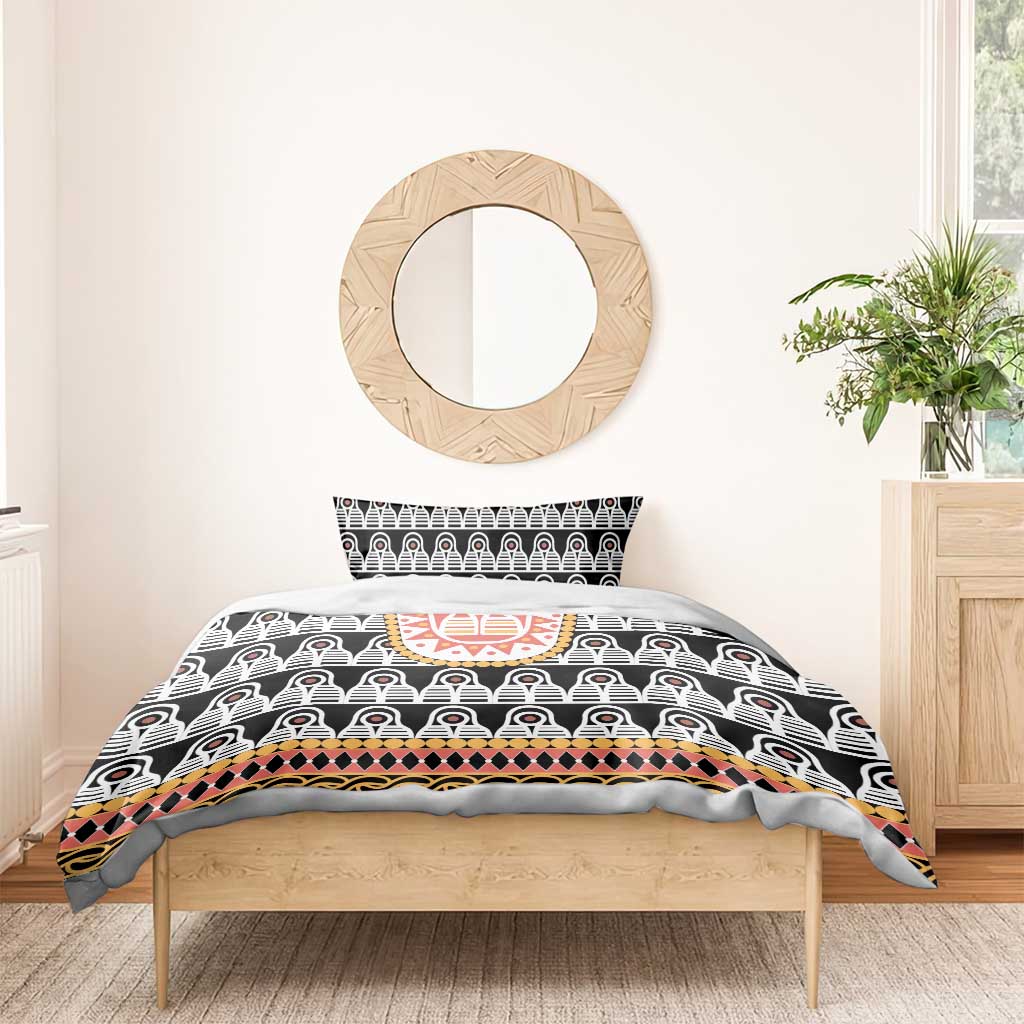 Cameroon Traditional Toghu Pattern Bedding Set