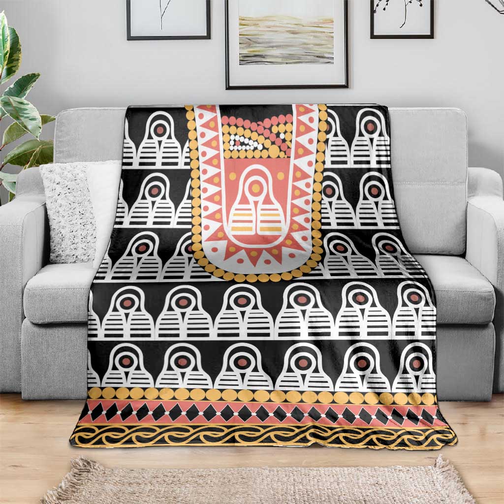 Cameroon Traditional Toghu Pattern Blanket