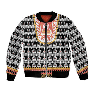 Cameroon Traditional Toghu Pattern Bomber Jacket