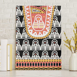Cameroon Traditional Toghu Pattern Canvas Wall Art