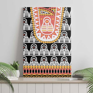Cameroon Traditional Toghu Pattern Canvas Wall Art
