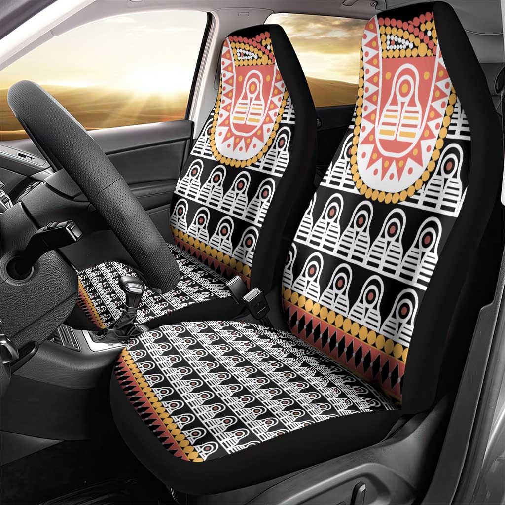 Cameroon Traditional Toghu Pattern Car Seat Cover