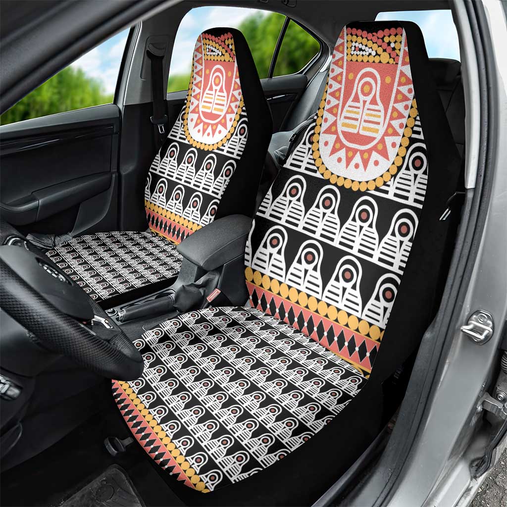 Cameroon Traditional Toghu Pattern Car Seat Cover
