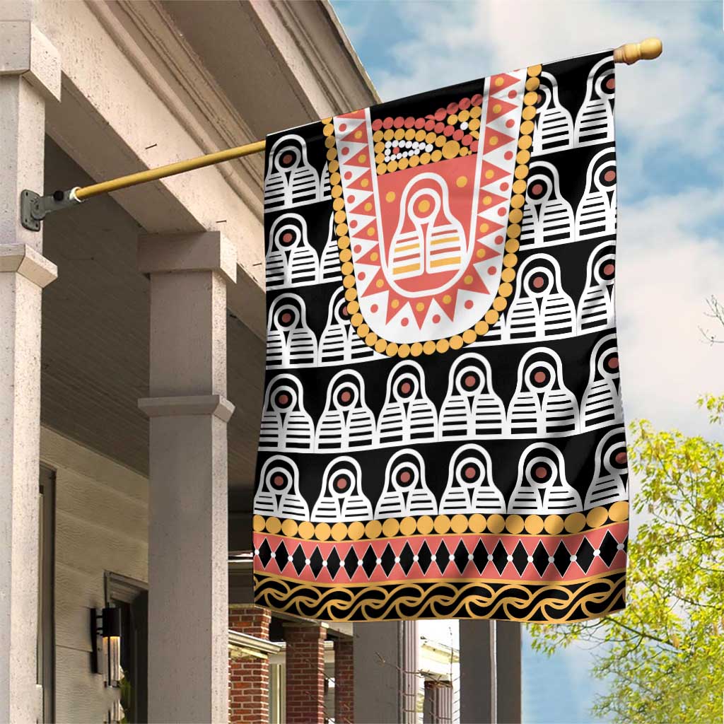 Cameroon Traditional Toghu Pattern Garden Flag