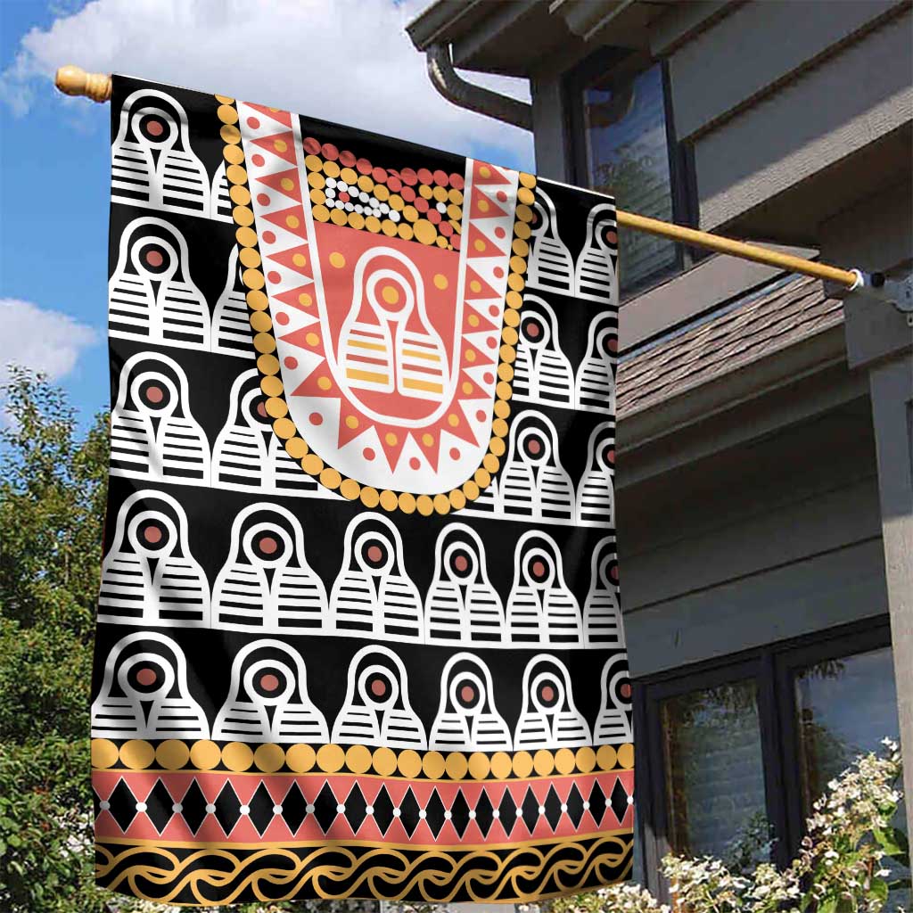 Cameroon Traditional Toghu Pattern Garden Flag