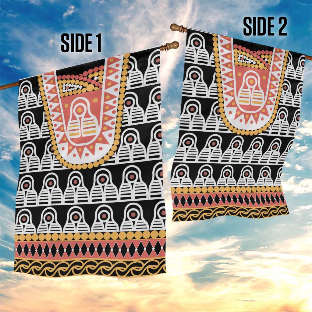 Cameroon Traditional Toghu Pattern Garden Flag