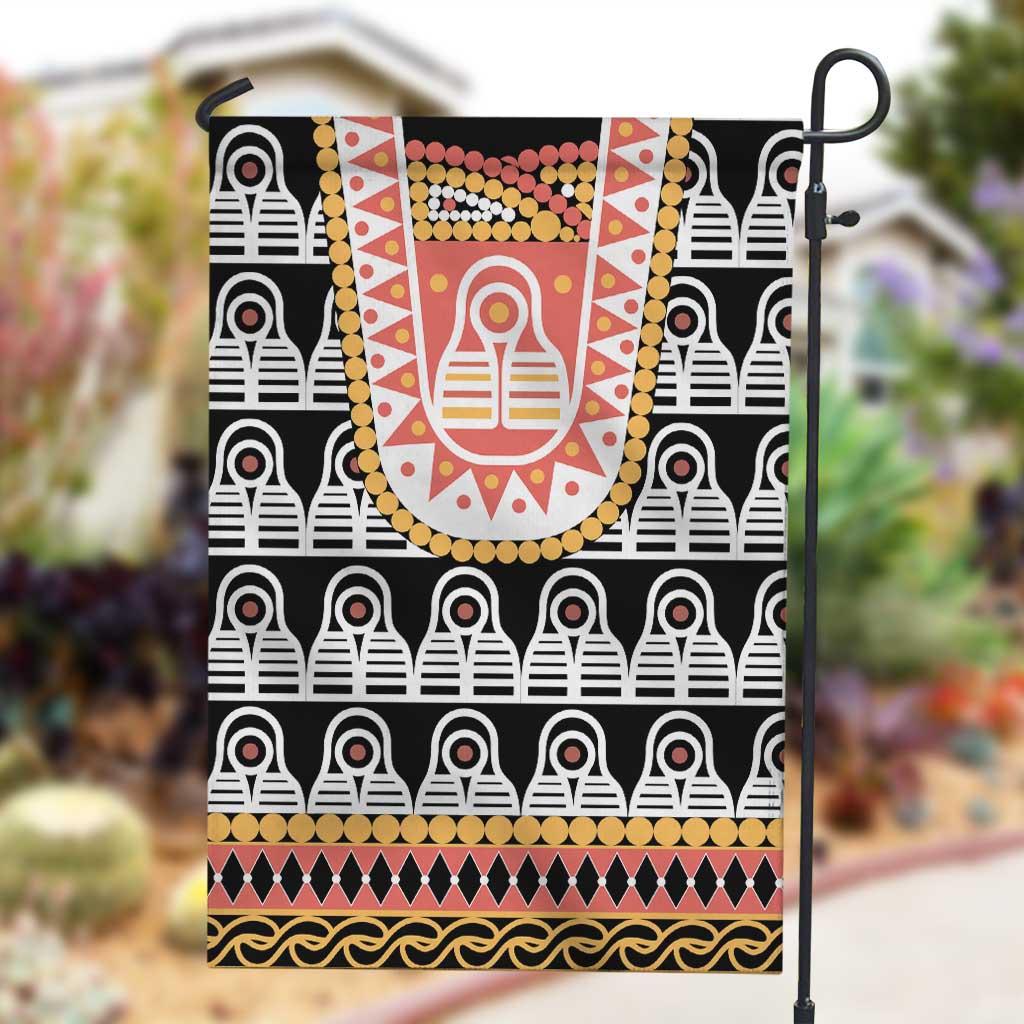 Cameroon Traditional Toghu Pattern Garden Flag