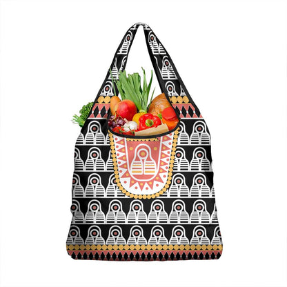 Cameroon Traditional Toghu Pattern Grocery Bag