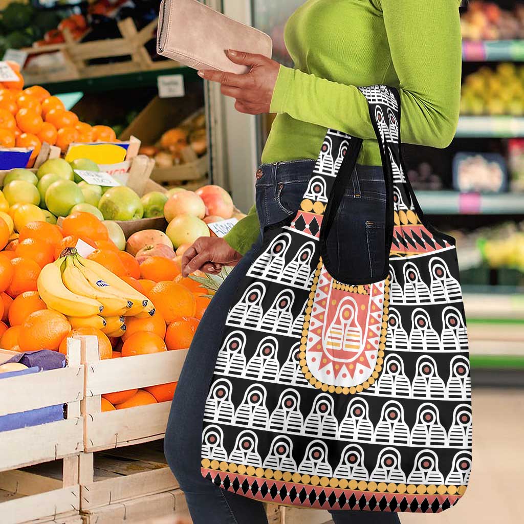Cameroon Traditional Toghu Pattern Grocery Bag