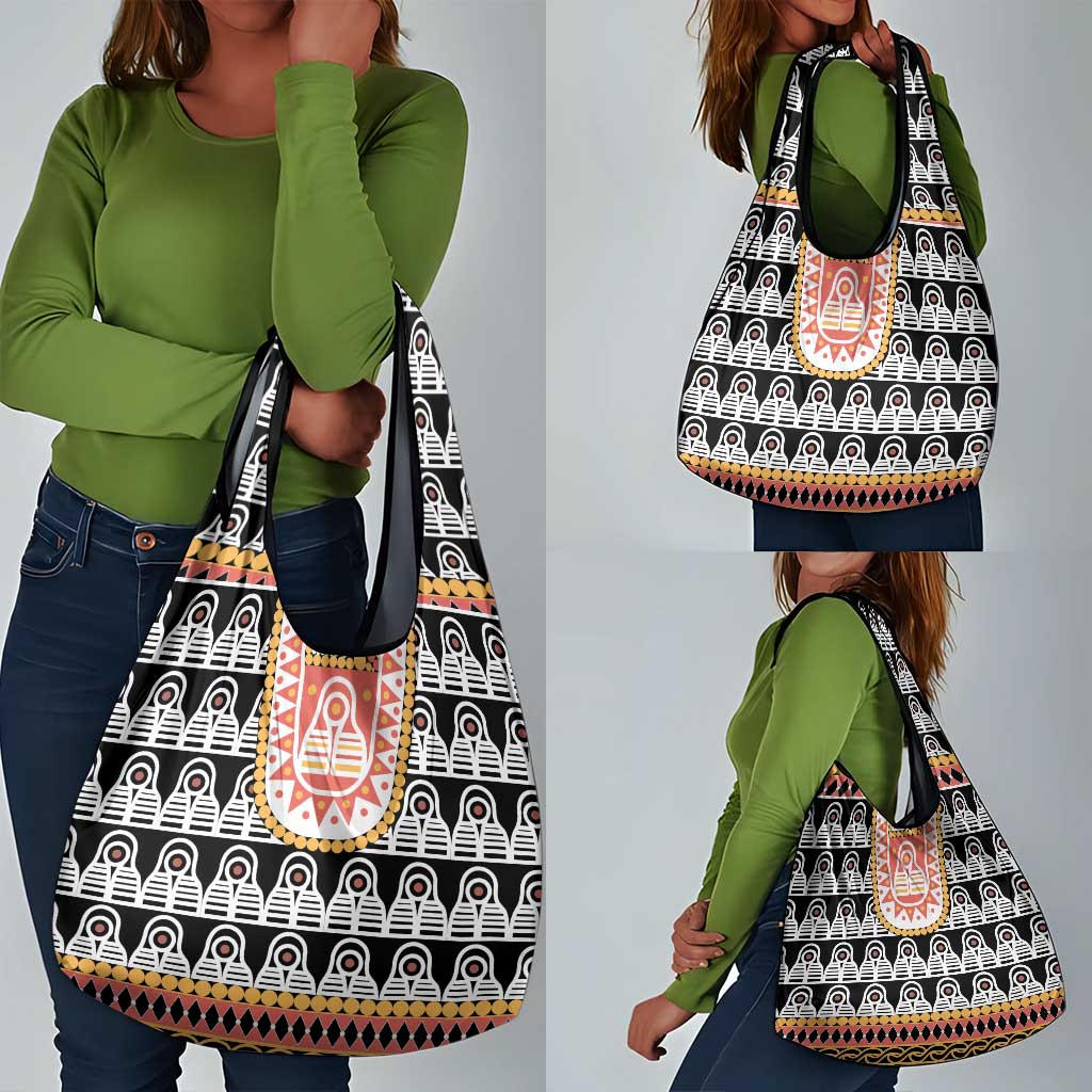 Cameroon Traditional Toghu Pattern Grocery Bag