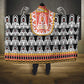 Cameroon Traditional Toghu Pattern Hooded Blanket