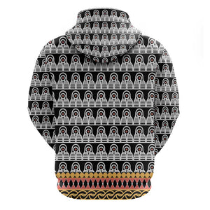 Cameroon Traditional Toghu Pattern Hoodie
