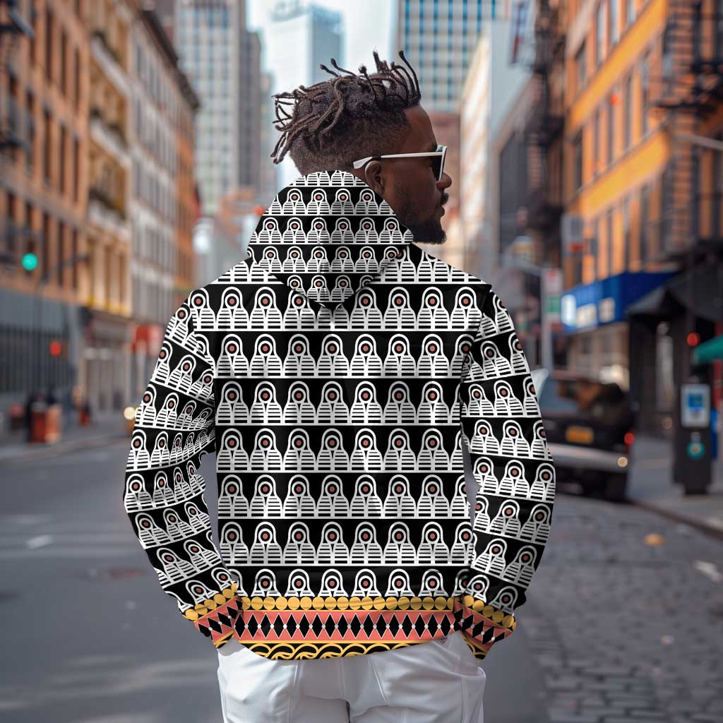 Cameroon Traditional Toghu Pattern Hoodie