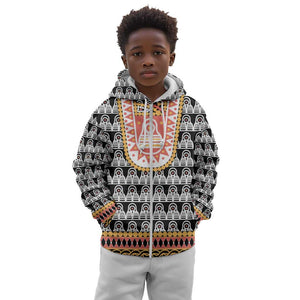 Cameroon Traditional Toghu Pattern Kid Hoodie