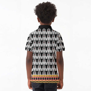 Cameroon Traditional Toghu Pattern Kid Polo Shirt