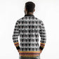 Cameroon Traditional Toghu Pattern Long Sleeve Polo Shirt