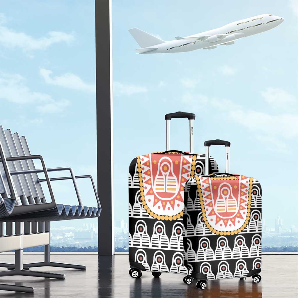 Cameroon Traditional Toghu Pattern Luggage Cover