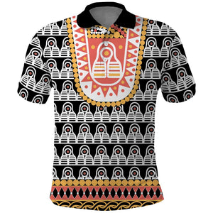 Cameroon Traditional Toghu Pattern Polo Shirt