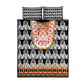 Cameroon Traditional Toghu Pattern Quilt Bed Set
