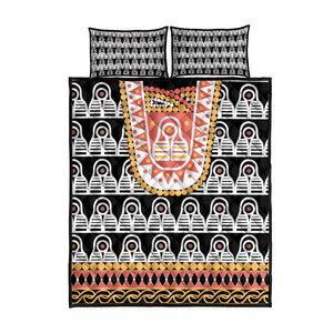 Cameroon Traditional Toghu Pattern Quilt Bed Set