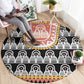 Cameroon Traditional Toghu Pattern Round Carpet