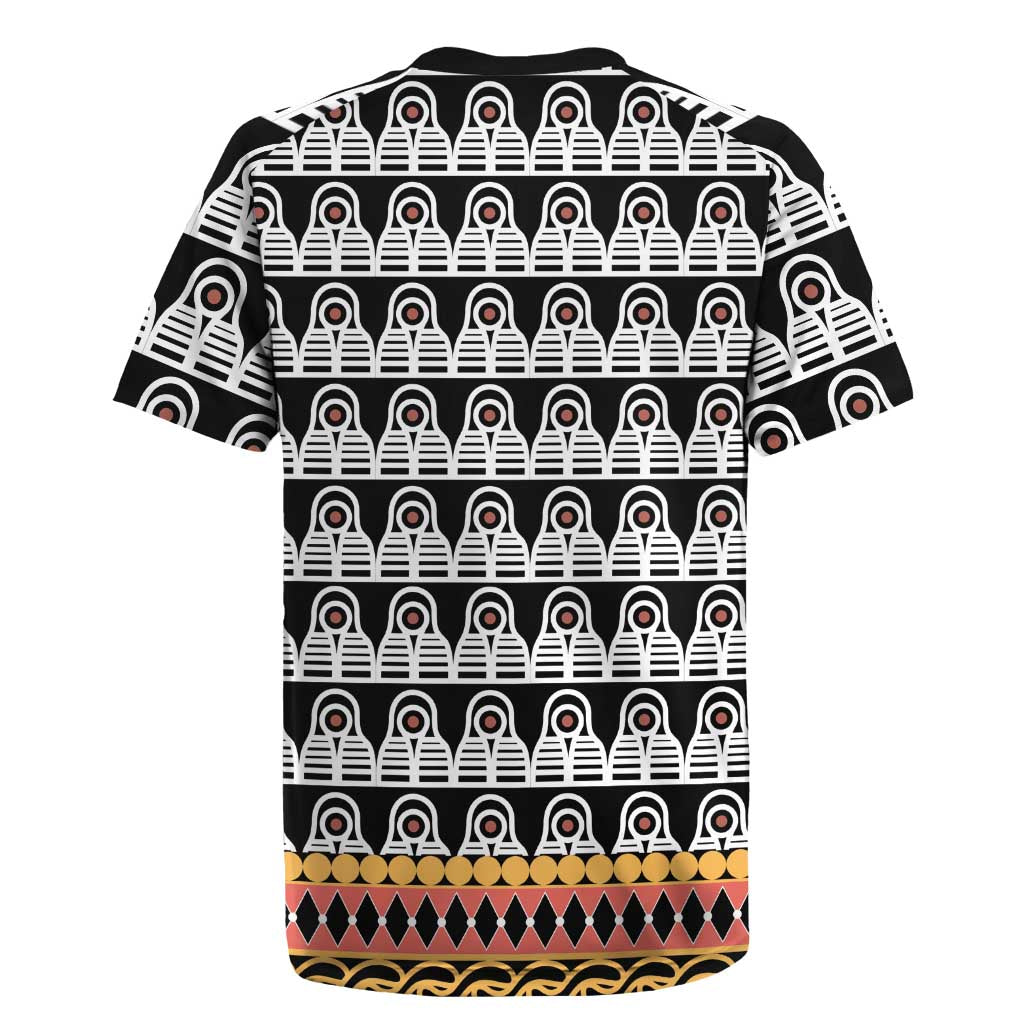 Cameroon Traditional Toghu Pattern Rugby Jersey