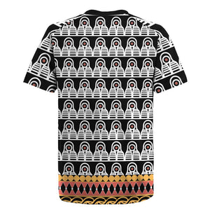 Cameroon Traditional Toghu Pattern Rugby Jersey
