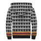 Cameroon Traditional Toghu Pattern Sherpa Hoodie