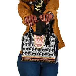 Cameroon Traditional Toghu Pattern Shoulder Handbag