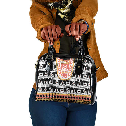 Cameroon Traditional Toghu Pattern Shoulder Handbag