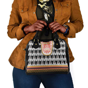 Cameroon Traditional Toghu Pattern Shoulder Handbag