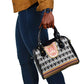 Cameroon Traditional Toghu Pattern Shoulder Handbag