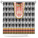 Cameroon Traditional Toghu Pattern Shower Curtain