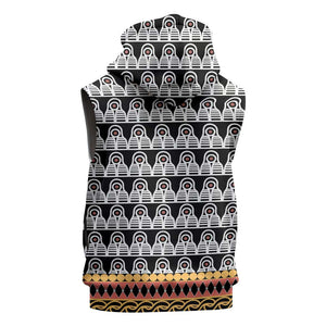 Cameroon Traditional Toghu Pattern Sleeveless Hoodie - African Pride
