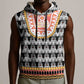 Cameroon Traditional Toghu Pattern Sleeveless Hoodie - African Pride
