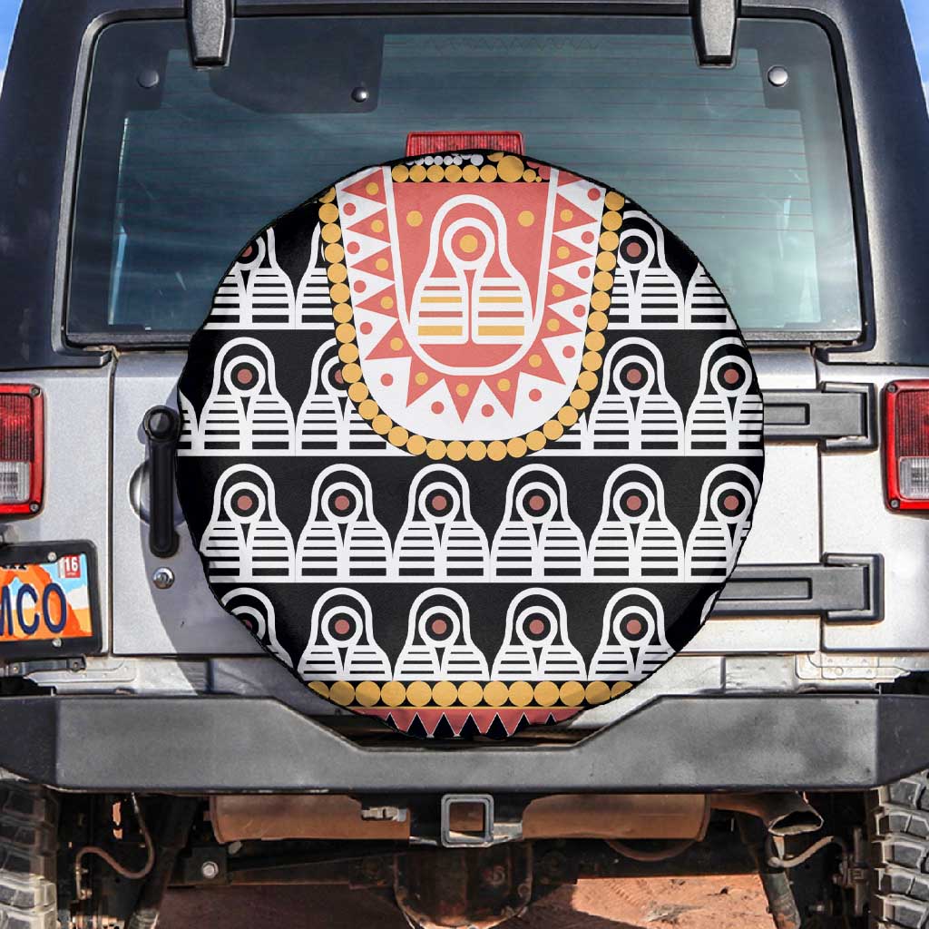 Cameroon Traditional Toghu Pattern Spare Tire Cover