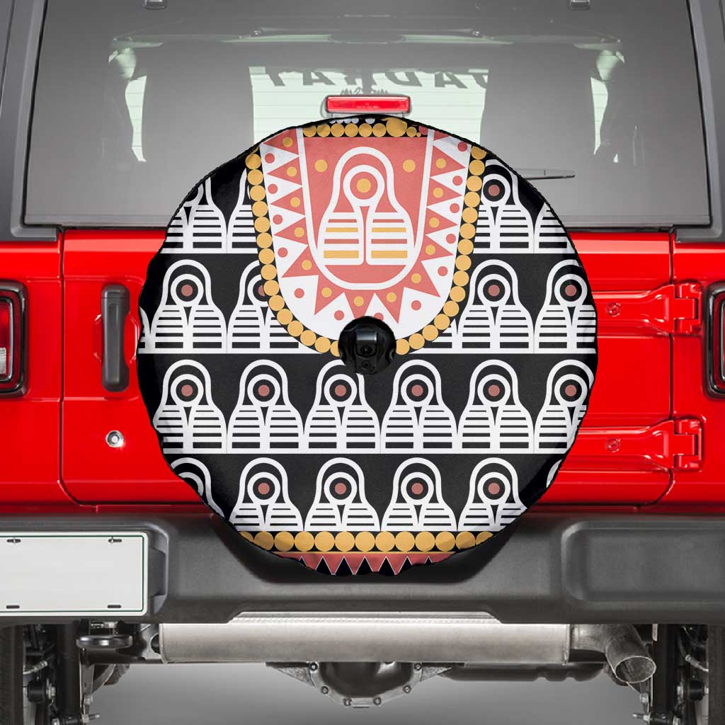 Cameroon Traditional Toghu Pattern Spare Tire Cover