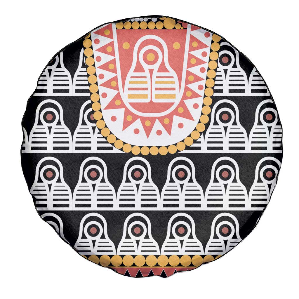 Cameroon Traditional Toghu Pattern Spare Tire Cover