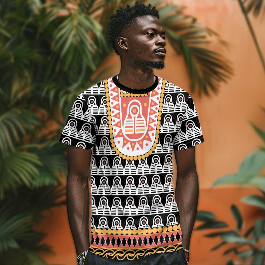 Cameroon Traditional Toghu Pattern T shirt