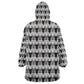 Cameroon Traditional Toghu Pattern Wearable Blanket Hoodie