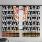 Cameroon Traditional Toghu Pattern Window Curtain