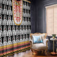 Cameroon Traditional Toghu Pattern Window Curtain