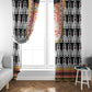 Cameroon Traditional Toghu Pattern Window Curtain