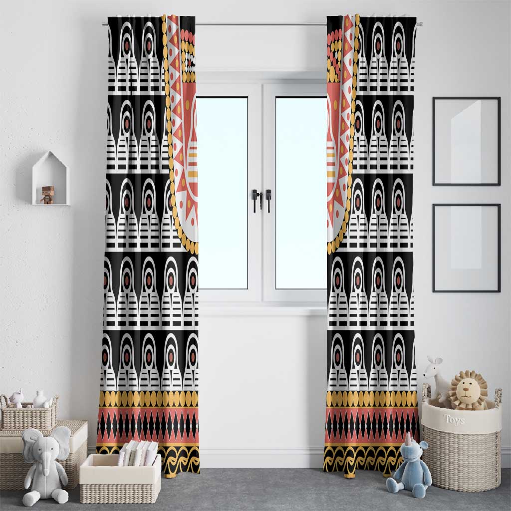 Cameroon Traditional Toghu Pattern Window Curtain