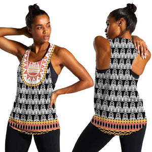 Cameroon Traditional Toghu Pattern Women Racerback Tank