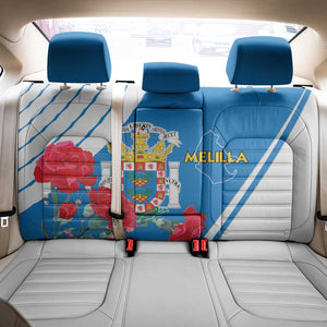 Melilla Spain Back Car Seat Cover Coat Of Arms With Map