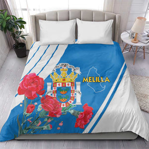 Melilla Spain Bedding Set Coat Of Arms With Map