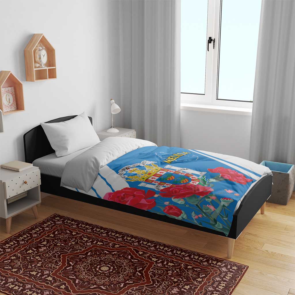Melilla Spain Bedding Set Coat Of Arms With Map