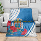 Melilla Spain Blanket Coat Of Arms With Map