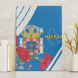 Melilla Spain Canvas Wall Art Coat Of Arms With Map